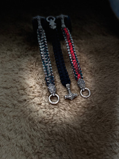 Mjolnir & Fenrir Paracord Braclet