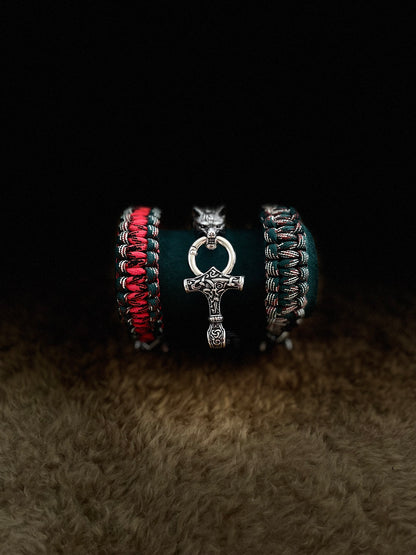 Mjolnir & Fenrir Paracord Braclet