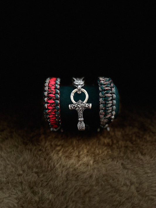 Mjolnir & Fenrir Paracord Braclet